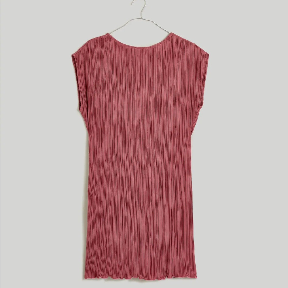 Madewell Plissé Mini Tee Dress - Picture 4 of 4